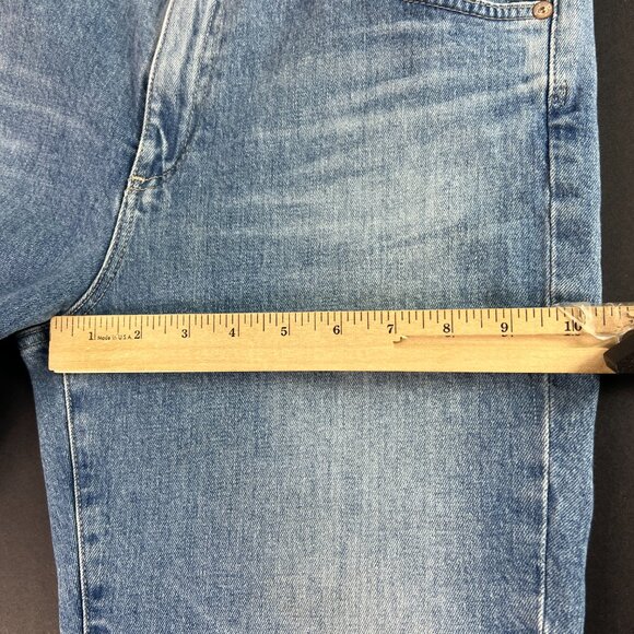 Adriano Goldschmid Jeans Womens 31x27* Isabelle Straight Crop Blue Denim Tag 31R - Picture 14 of 16